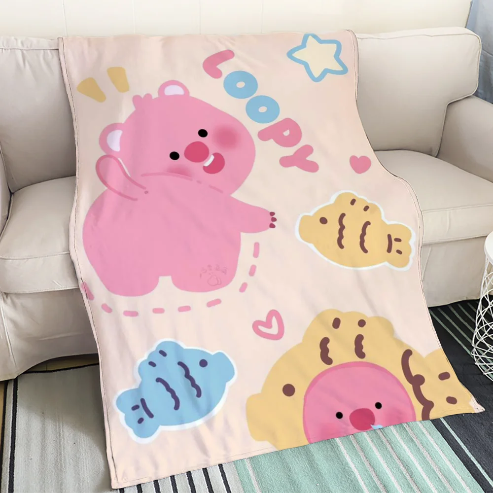 P-Pororo Мультяшное Плюшевое Одеяло Для Декоративного Дивана-кровати Роскошное