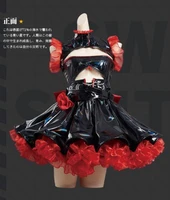 game azur lane cos adalbert prinz sexy maid set cosplay laser mirror elastic dress set