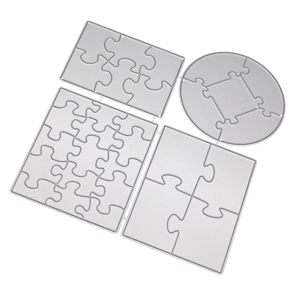 

Metal Puzzle Puzzle Embossing Dies Stencil Sheets Puzzle Die Cuts Embossing Metal Stencils Die Cuts Making Cutting