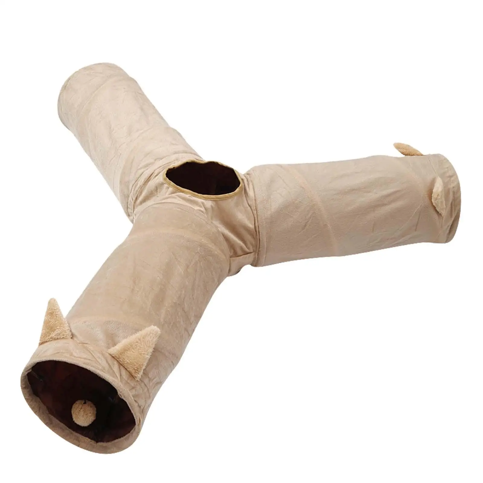 

3 Ways Cat Tunnel with Toy Ball Playing Tent for Puppy Kitten Small Dogs