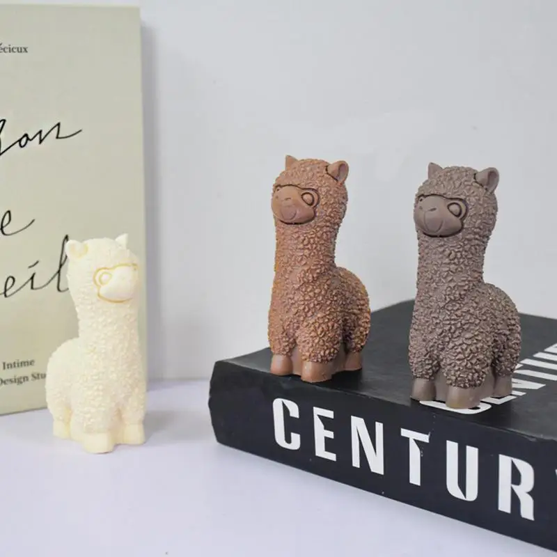 Симпатичная силиконовая форма для свечей из альпаки торта шоколада украшения на