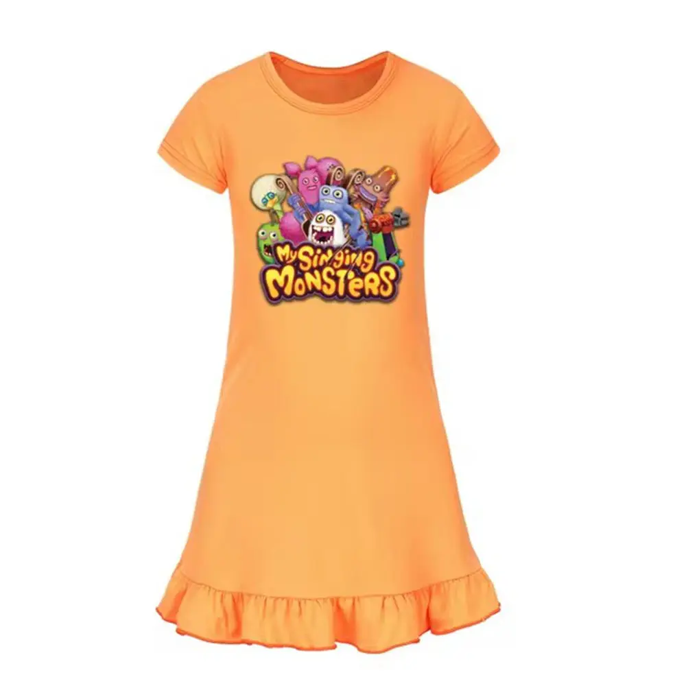 Одежда моих Поющие Монстры детские летние повседневные платья ночные рубашки