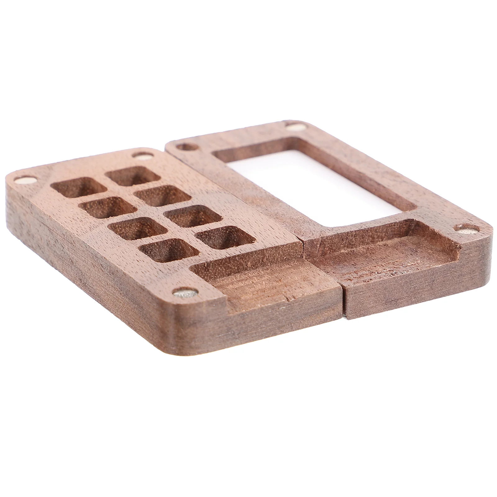 

Sketchbook Palette Portable Color Mixing Box Wooden Watercolor Case Painting Supply