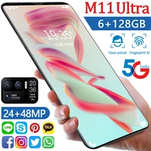 M11 ULTRA Global Version Smartphone Android 10.0 Mobile Phones 6GB+128GB Phone 6.1 Inch 4G 5G Dual Card Cell Phone Smart Phone