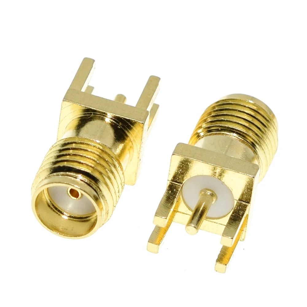 

10 шт. SMA гнездо/мужской разъем для припоя 1,6 мм, гайка, край зажима, прямое крепление, позолоченные радиочастотные разъемы, розетка для припоя