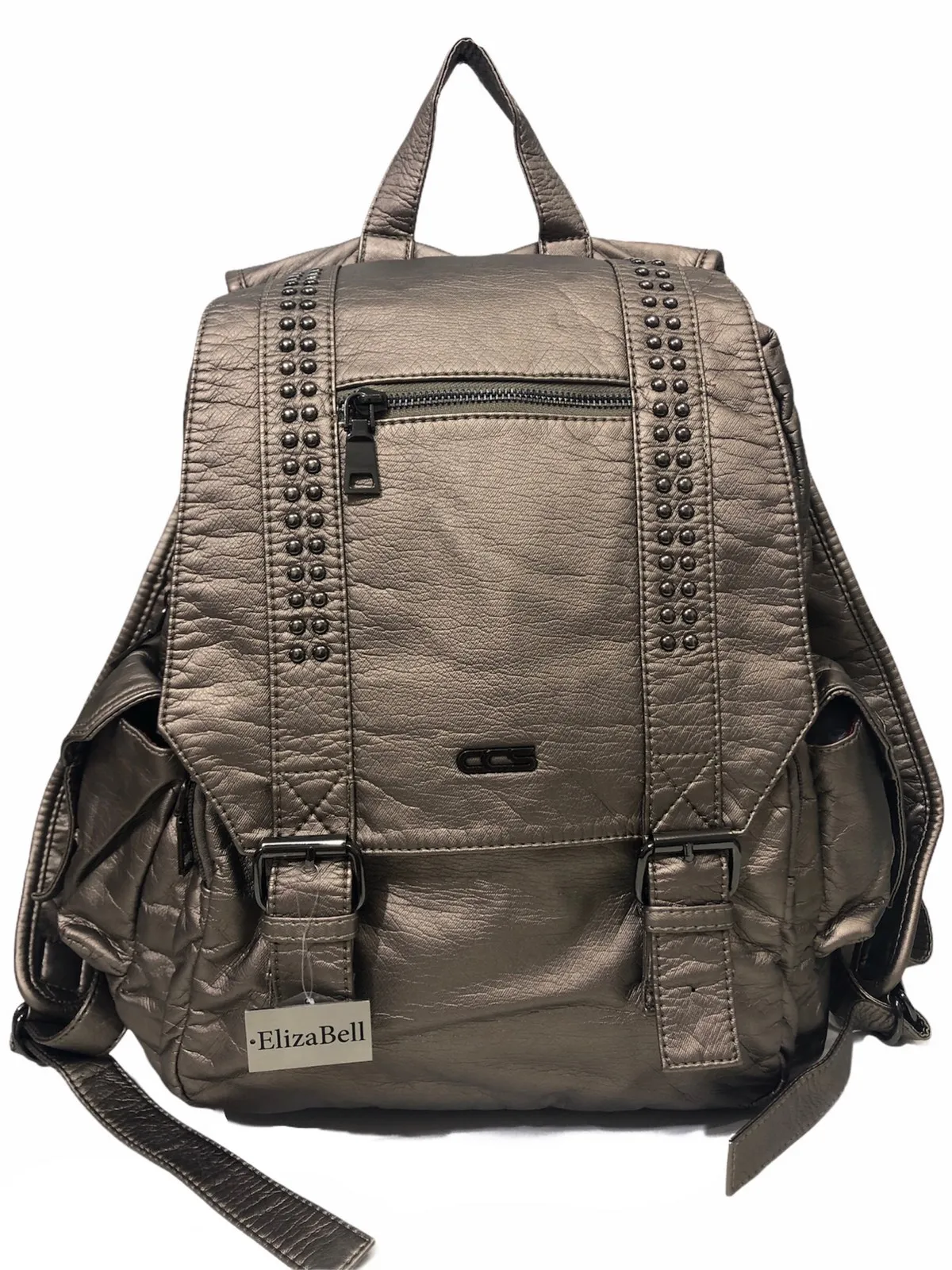 

Big bag temporary shed soft washed leather size 40 cm38 Gold