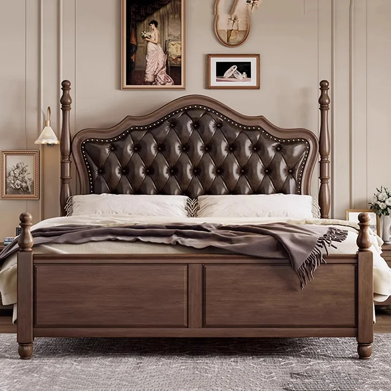 

Modern Aesthetic Double Bed Under Storage Luxury Bedroom Bed Queen Size Cama Multifuncional Bedroom Furniture Decoration