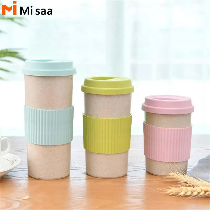 Повседневная кружка портативная с крышкой подходящая длинная ручка посуда для