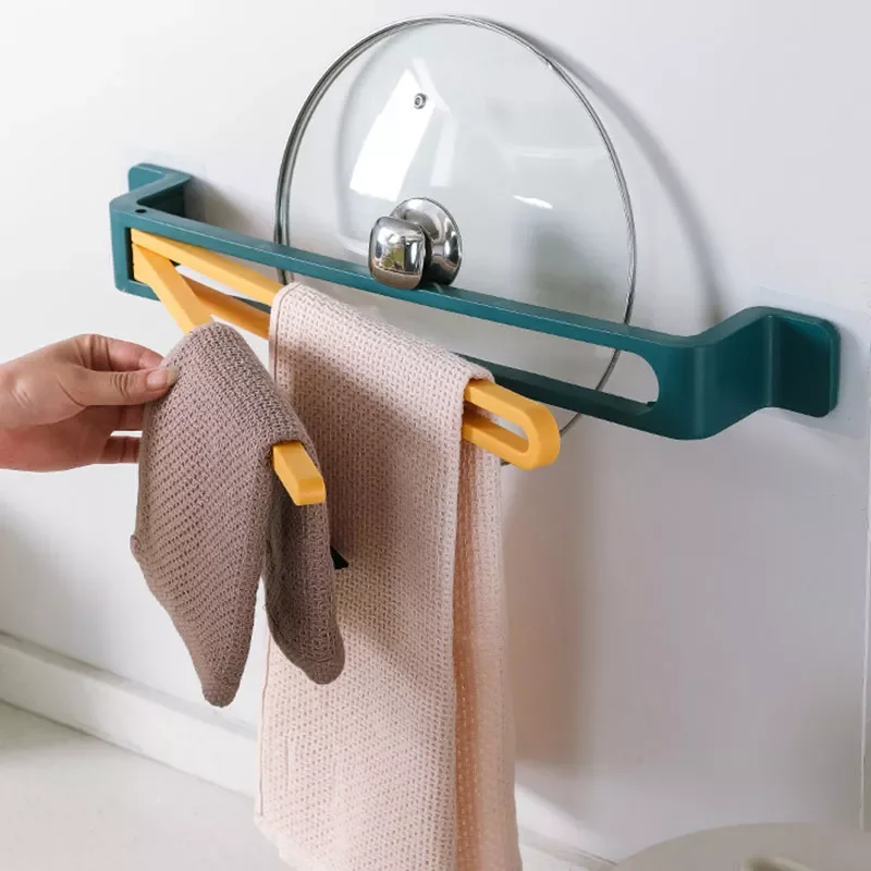 

Bathroom Storage Wall Shelf Towel Rack Kitchen Storage Organizers Household Items Rotating Racks Home Accessories