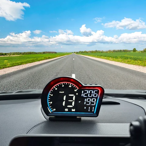 Автомобильный GPS-дисплей G16, многофункциональный одометр, спидометр, одометр, Бортовая компьютерная система сигнализации