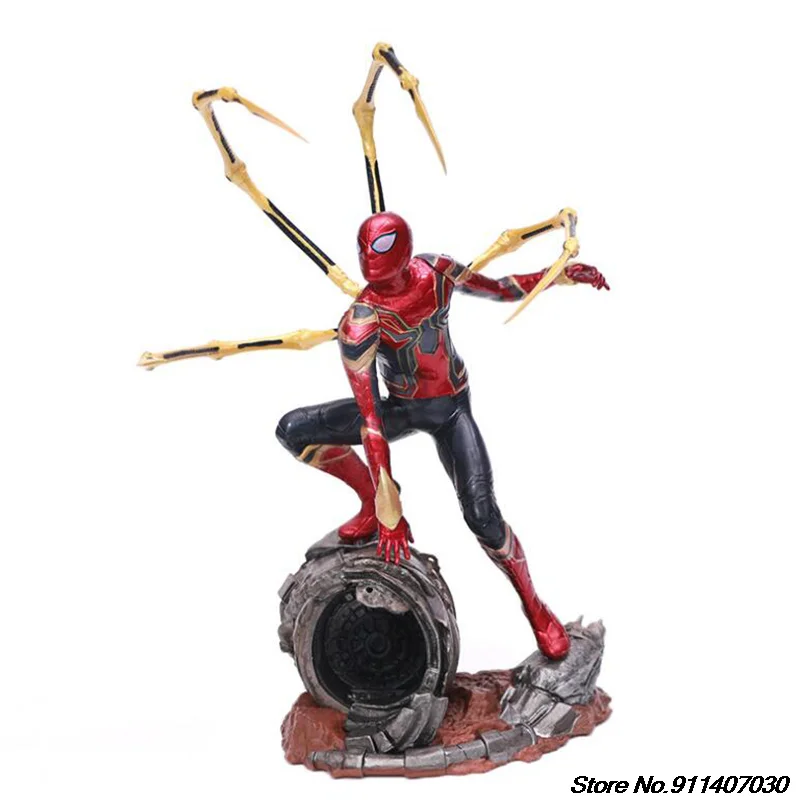 

Фигурка Человека-паука Marvel, Мстители, ARTFX, война бесконечности, Железный Человек-паук, экшн-фигурка, модель супергероя, игрушка, подарок на де...