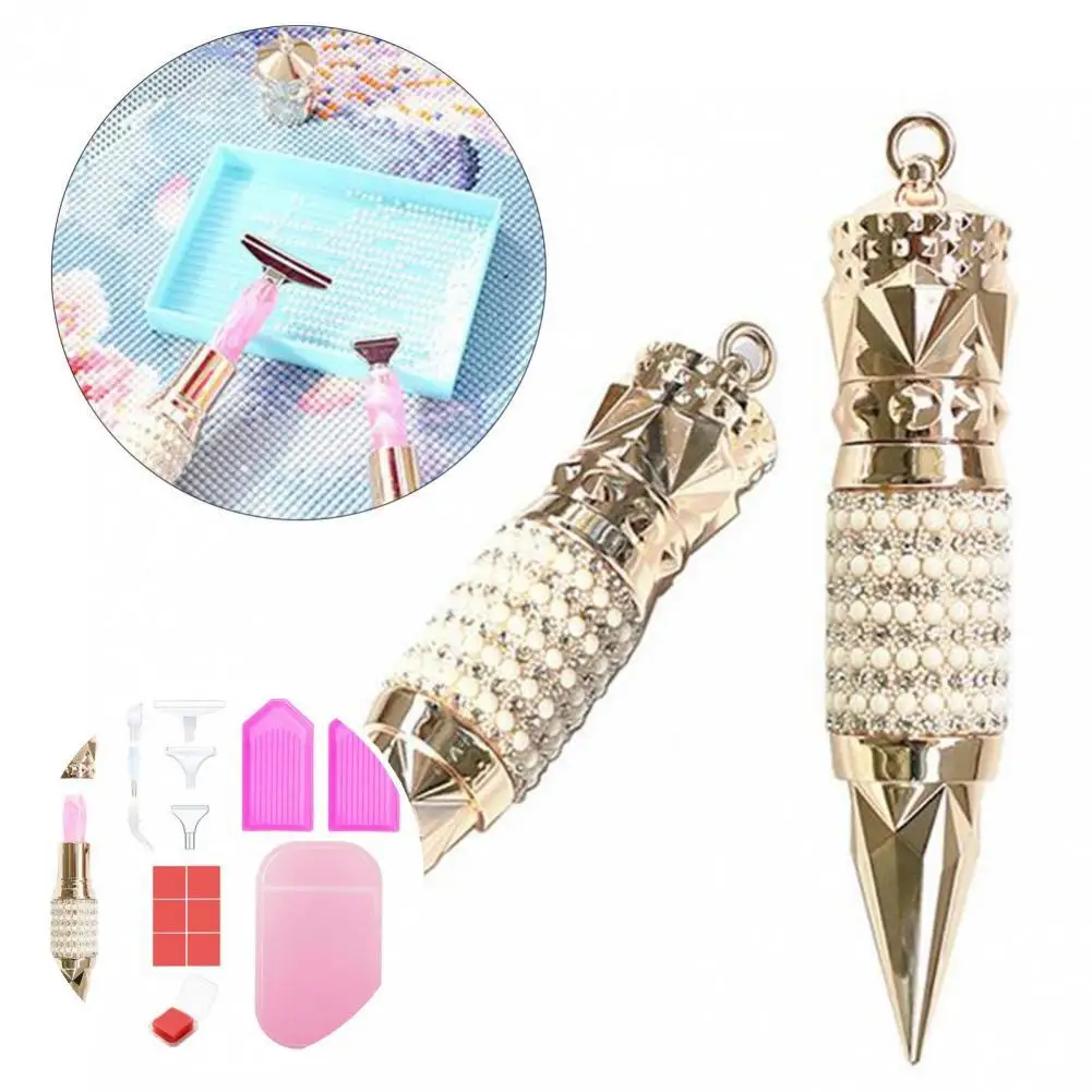 

1 Set Novel Lightweight Nice-looking Exquisite Compact Studs Picker for Gifts Rhinestones Picker Nail Dotting Pen