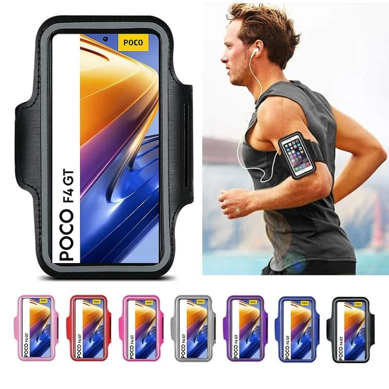 

Mobile Phone Arm Bag Armband Case Arm Sleeve Sports Running Phone Holder Bracelet for Poco F4 GT F3 GT
