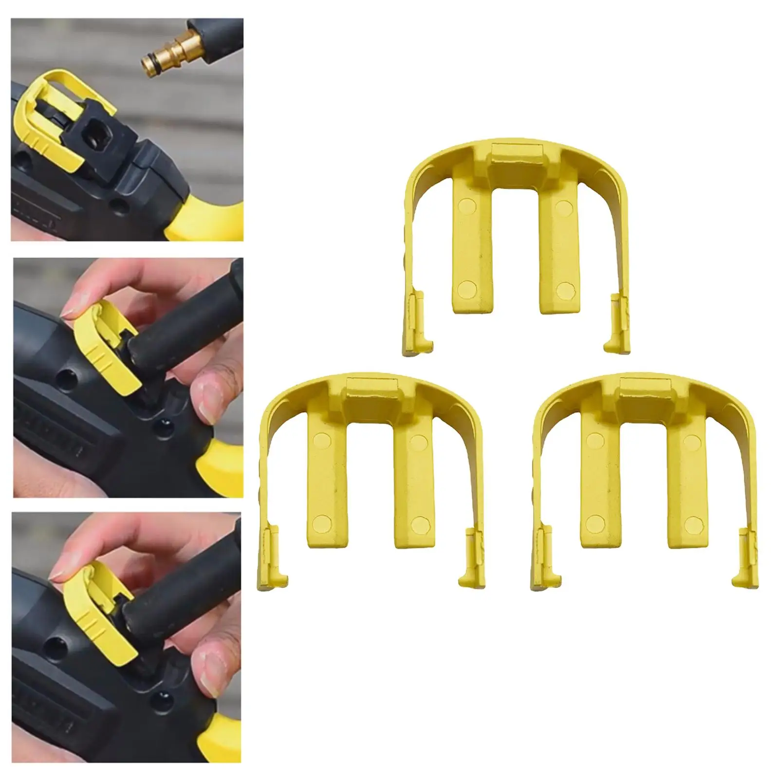 

3x C Yellow Clips Replaces Snap Rings for K2 K3 K7 Power Washer Hose