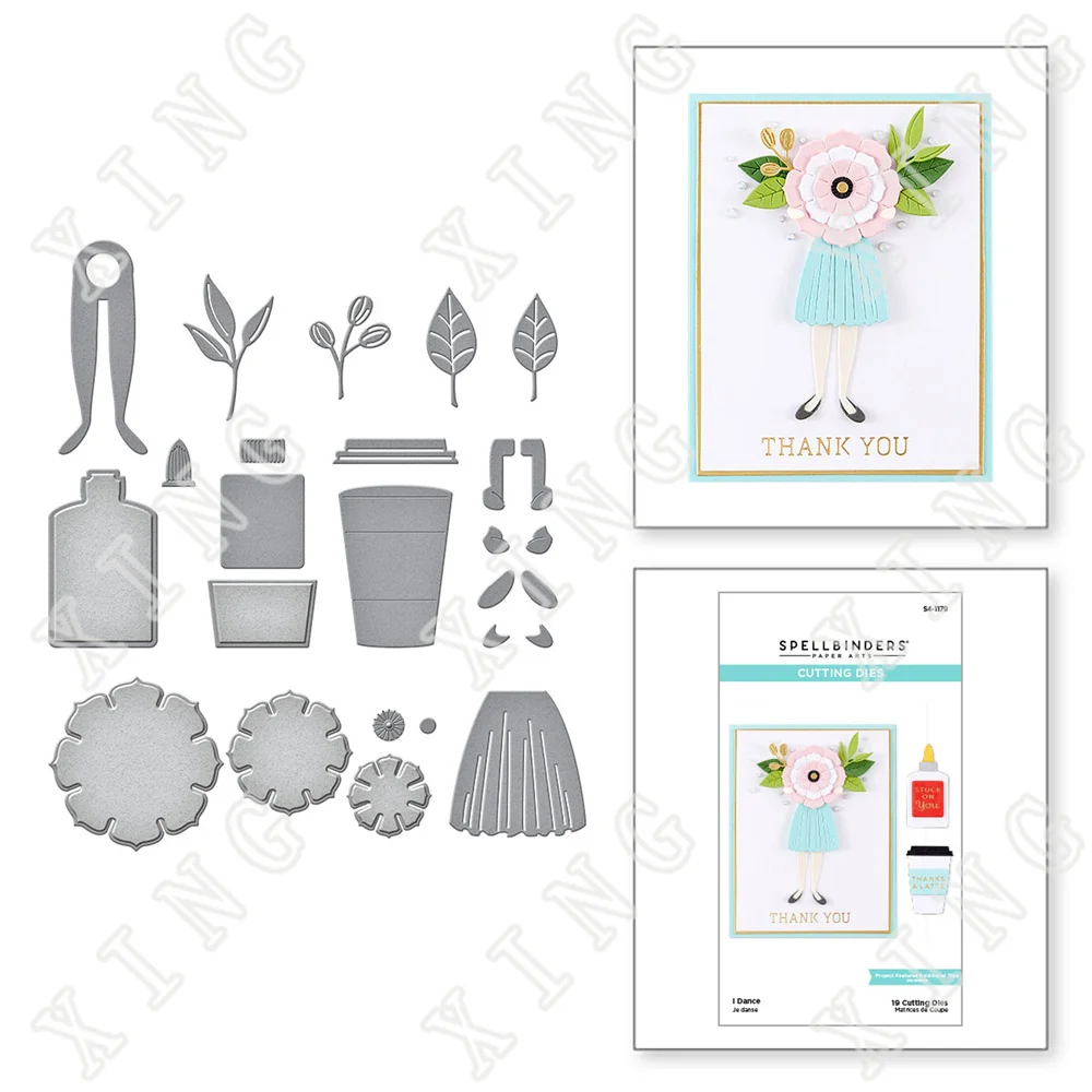 

2022 New Dance Shoes Flower Etched Cutting Dies Diy Craft Paper Greeting Card Album Diary Scrapbooking Decoration Embossing Mold