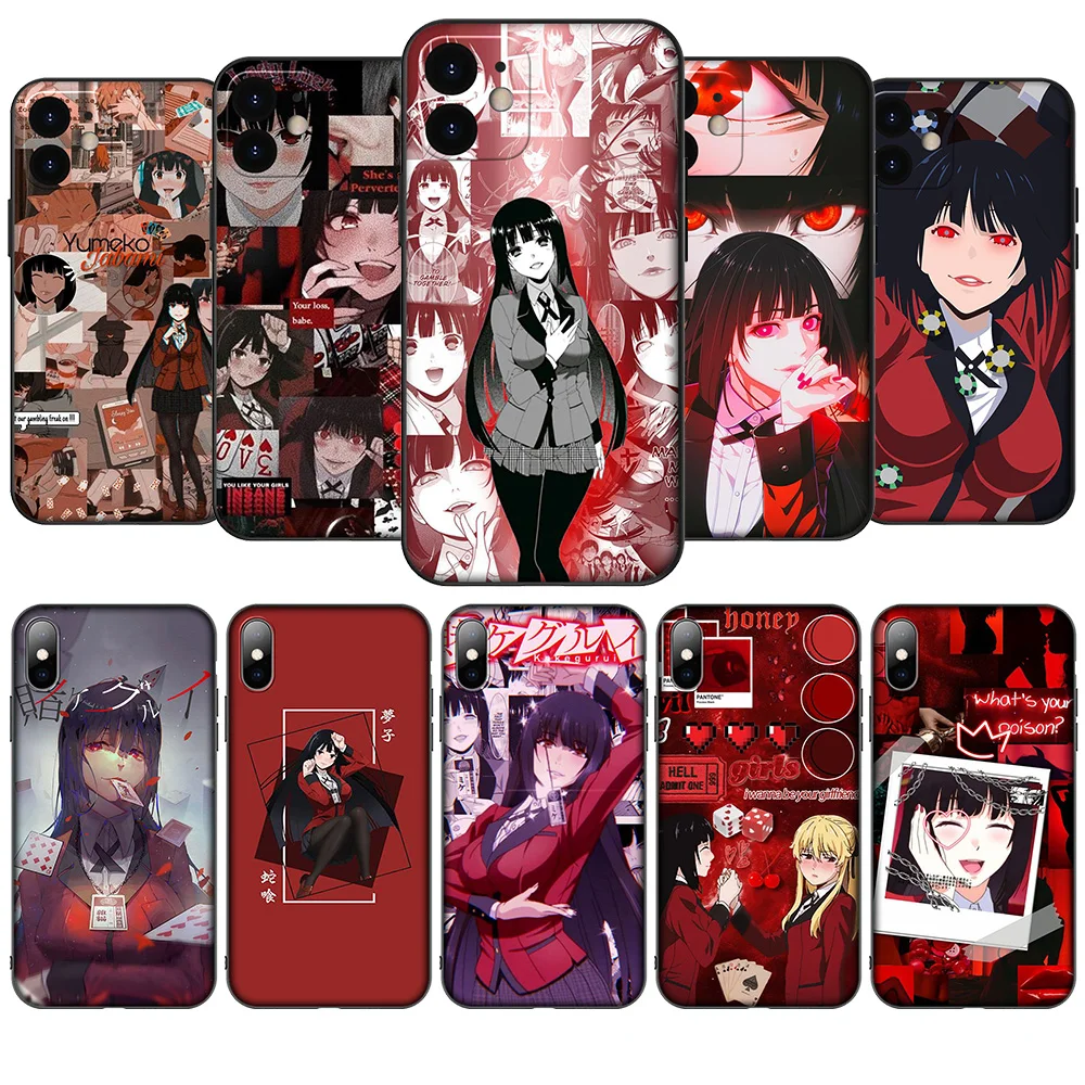 Новый чехол для телефона Kakegurui Yumeko с аниме iPhone 16 15 14 13 7 8 Pro Max Mini Plus