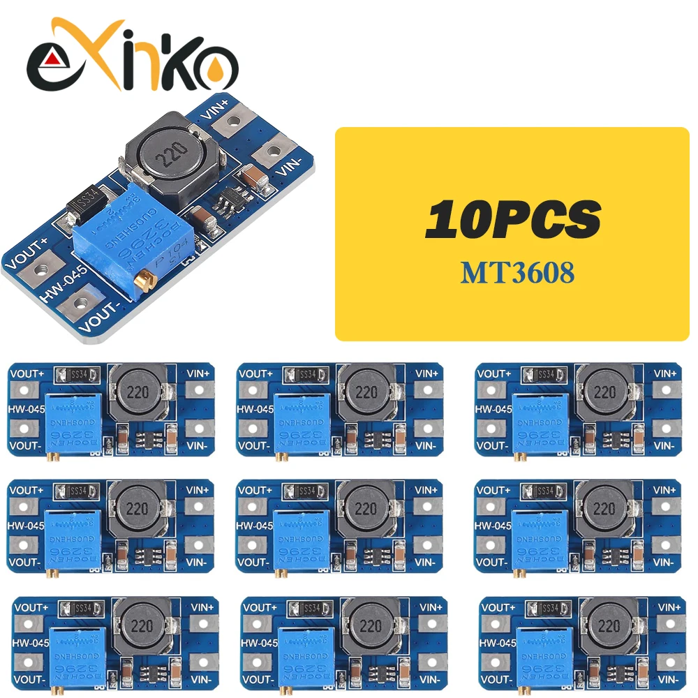 Регулируемый повышающий модуль MT3608 5/10 шт