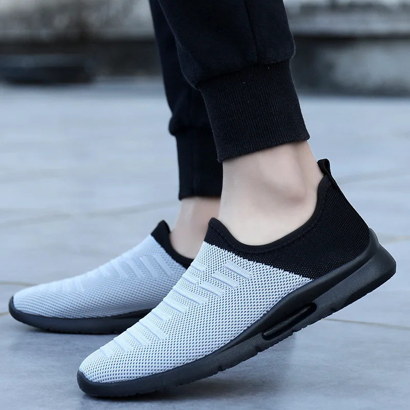 

Mens Casual Shoes Men Slip-on Sock Sneakers Breathable Light Leisue Walking Jogging Running Tenis Masculino Adulto