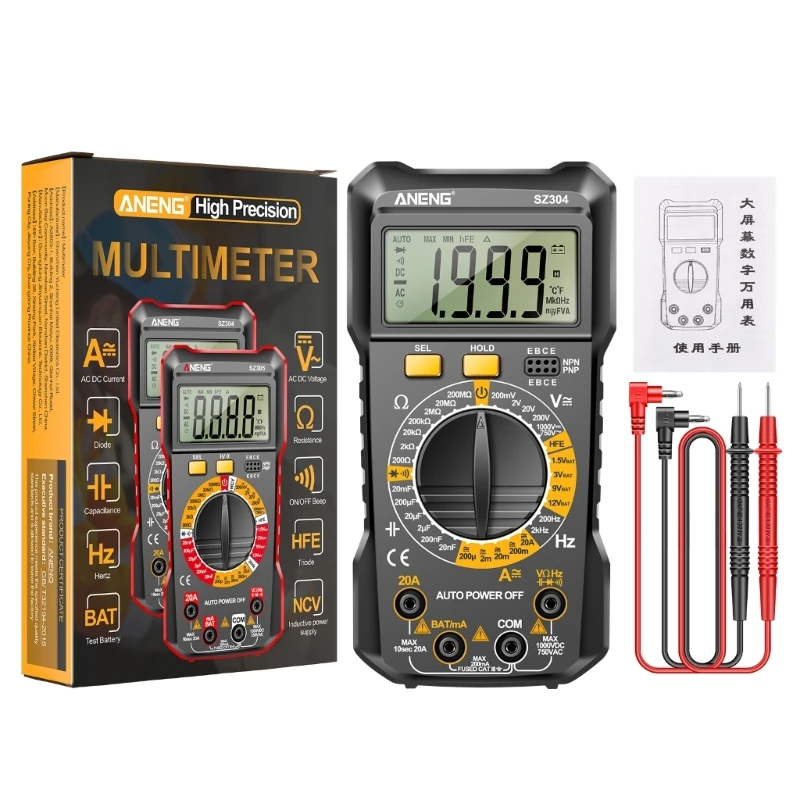 

Digital Multimeter Electrician Tools Tester Autoranging Pen Tester Meter G6KA