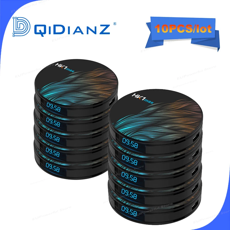 10PCS/LOT HK1MAX Smart tv box Android 10 2.4G/5G Wifi BT 4.0 RK3318 Quad Core 4K 1080P Full HD hk1 max Set-Top Box KD - Цена: 32010.65