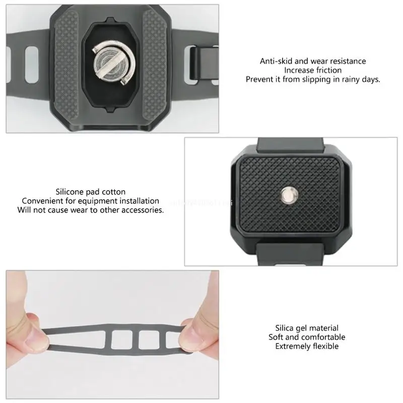 Расширительный зажим-держатель для камеры с фиксированными ремнями крепления