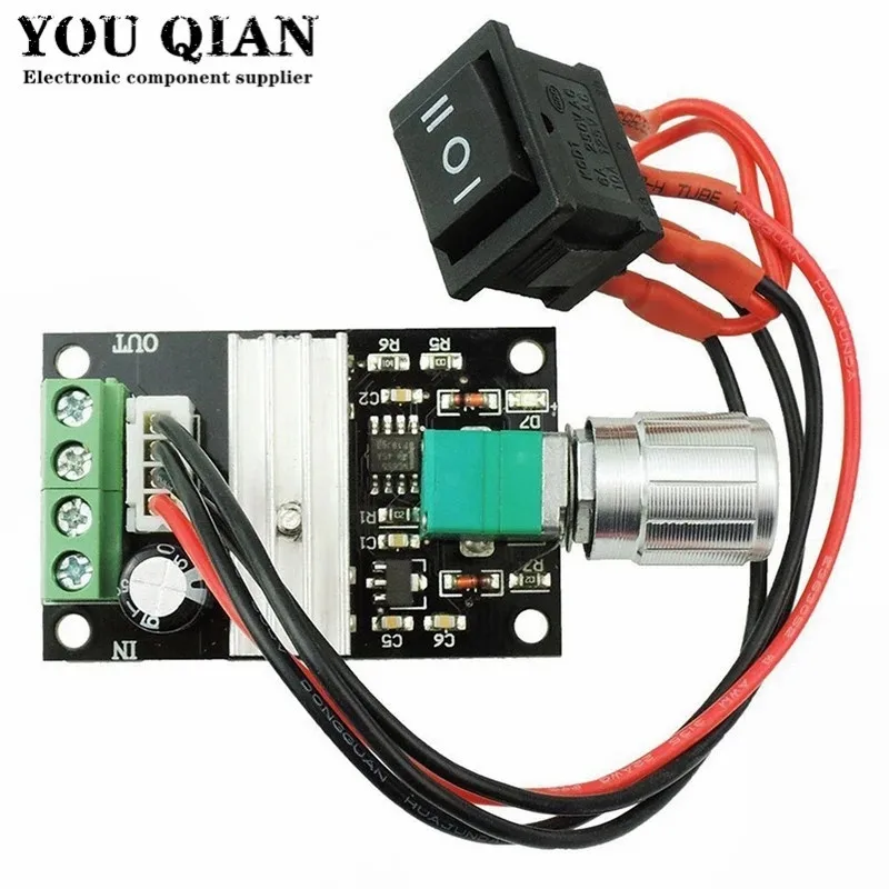 DC 6V 12V 24V 28V 3A PWM DC Motor Speed Controller Adjustabl