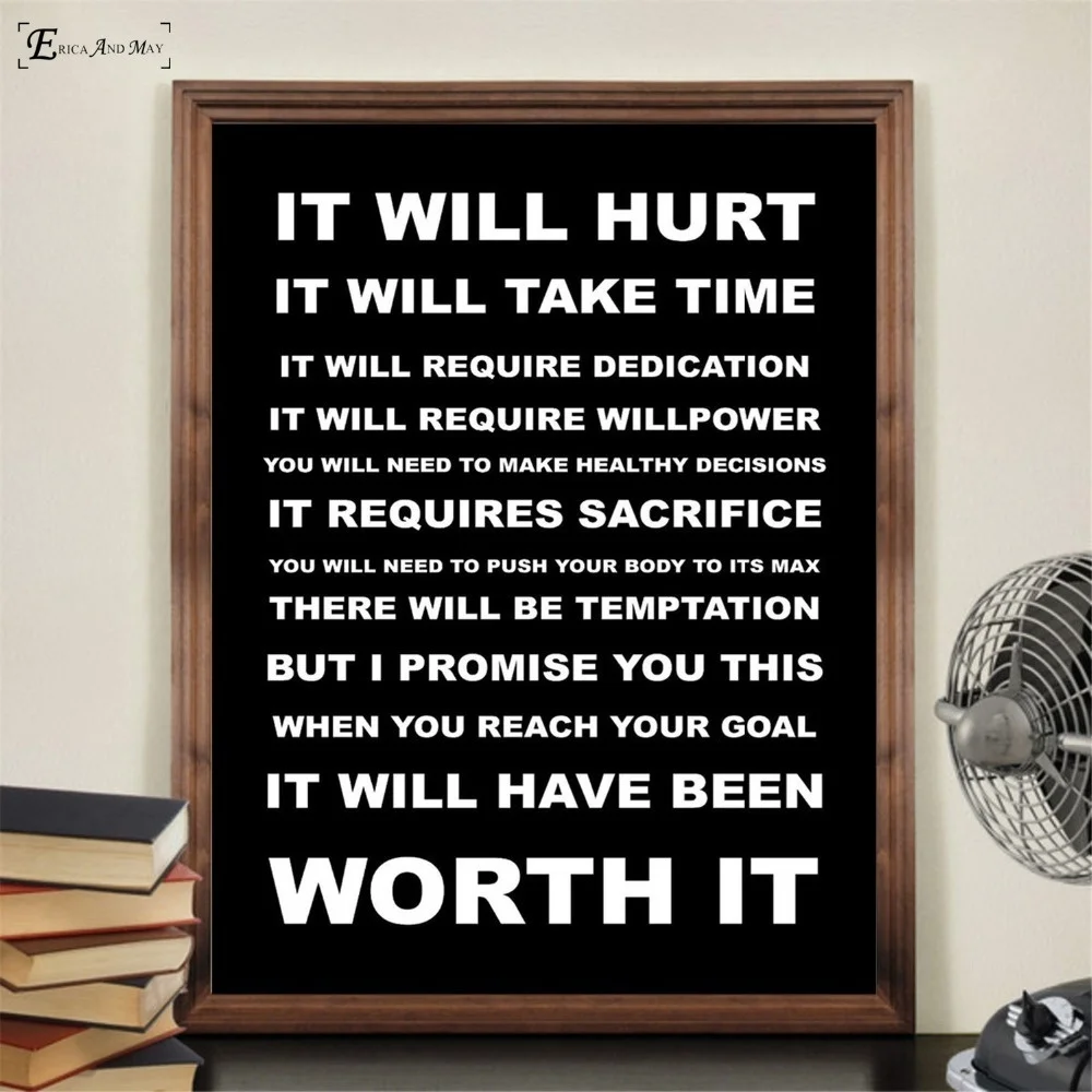 

Девиз жизни черные мотивационные цитаты, холст, живопись, плакаты и принты для гостиной, без рамки, Настенная картина, Декор для дома