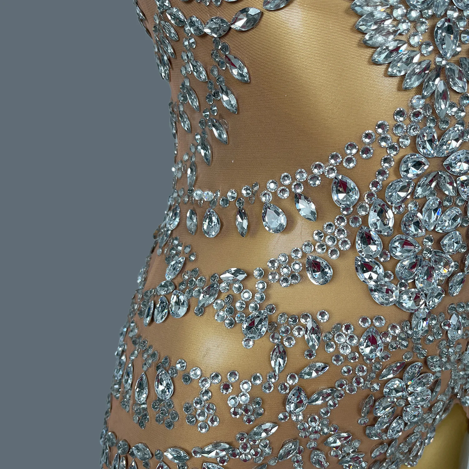 Женский прозрачный сетчатый костюм