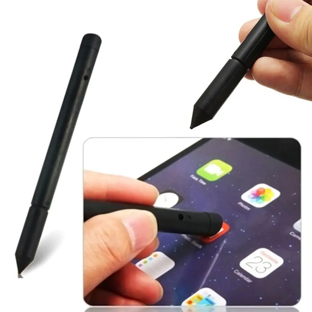 

2 in 1 Stylus Pen Practical Mute High Sensitivity Fine Point Capacitive Resistive Hard Tip Touch Screen Pens for Smartphone