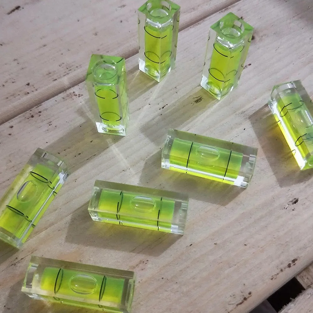 Миниатюрный пузырьковый спиртовой уровень 10x10x29 мм квадратные уровни для