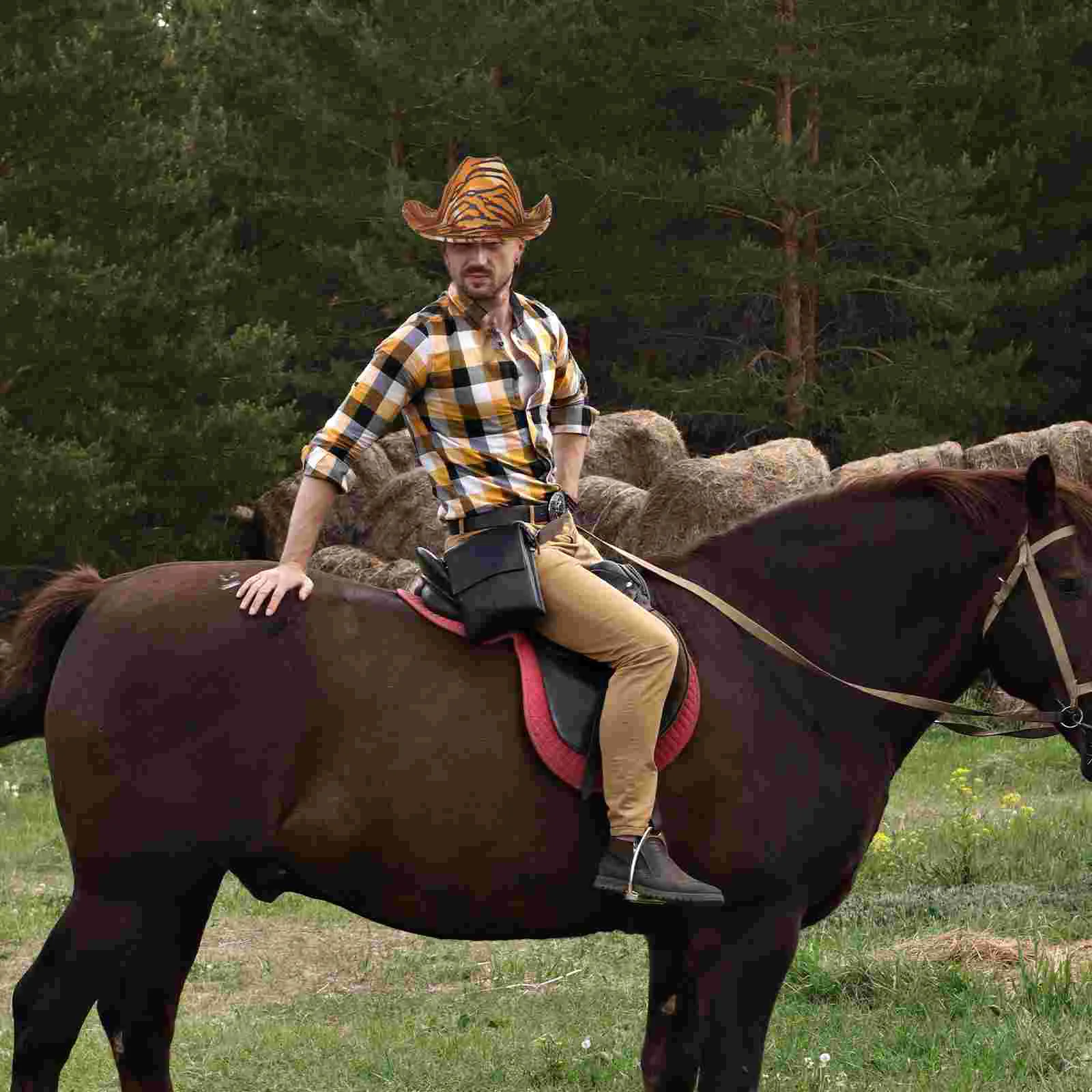 Шляпа с тигровым принтом для женщин и мужчин унисекс вечерние украшения в стиле