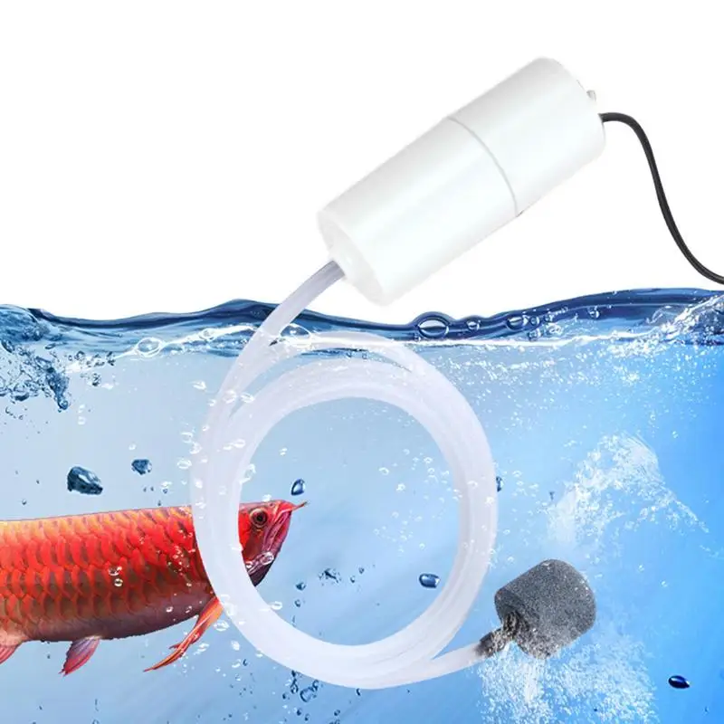 

Tiny Water Pump Noiseless Submersible Water Pump With Stable Air Release 5V Fish Pump Charging Fishing Oxygenator USB Meet