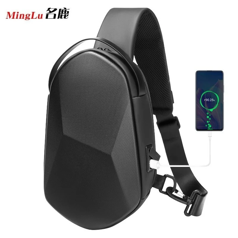 

Нагрудная сумка для мужчин, маленький вместительный кросс-боди, модный брендовый миниатюрный удобный водонепроницаемый жесткий чехол с косыми лямками, для езды на мотоцикле, на лето