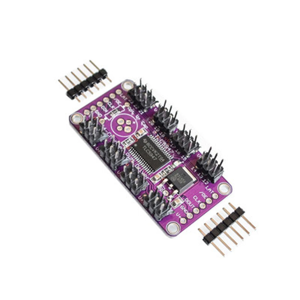 

TLC5947 24-Channel PWM LED Driver Module 12-Bit With Internal Oscillator 30MHz