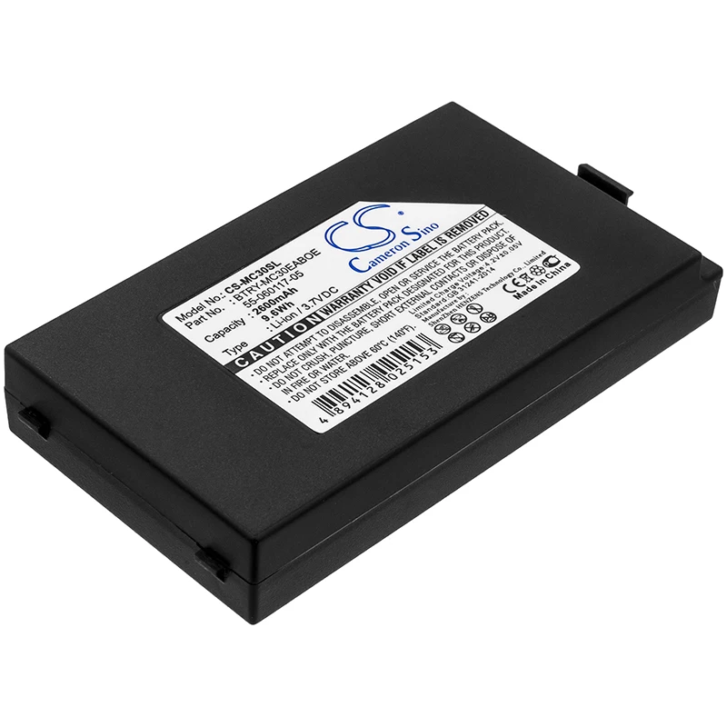 

2600 мА · ч, обозначение Φ 55-060117-86 55-002148-01, аккумулятор для Φ MC3090S-