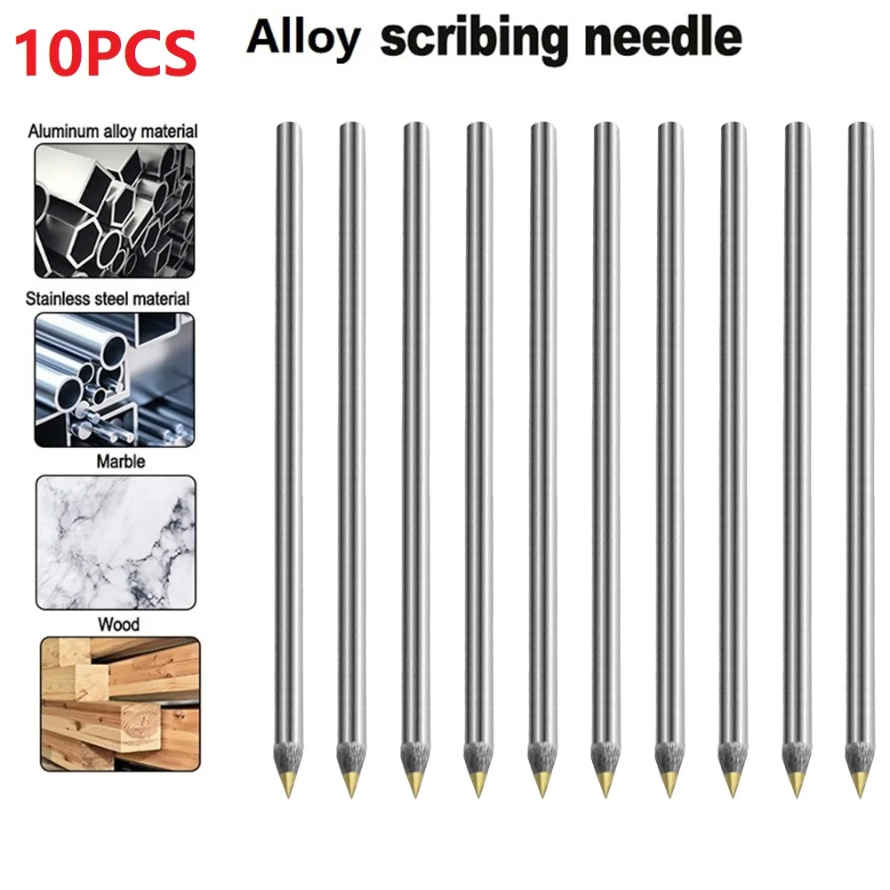 

10Pcs Carbide Scriber Hand Cutter Hard Metal Hardened Materials Mark Precise Marking Function For Stainless Steel Ceramic