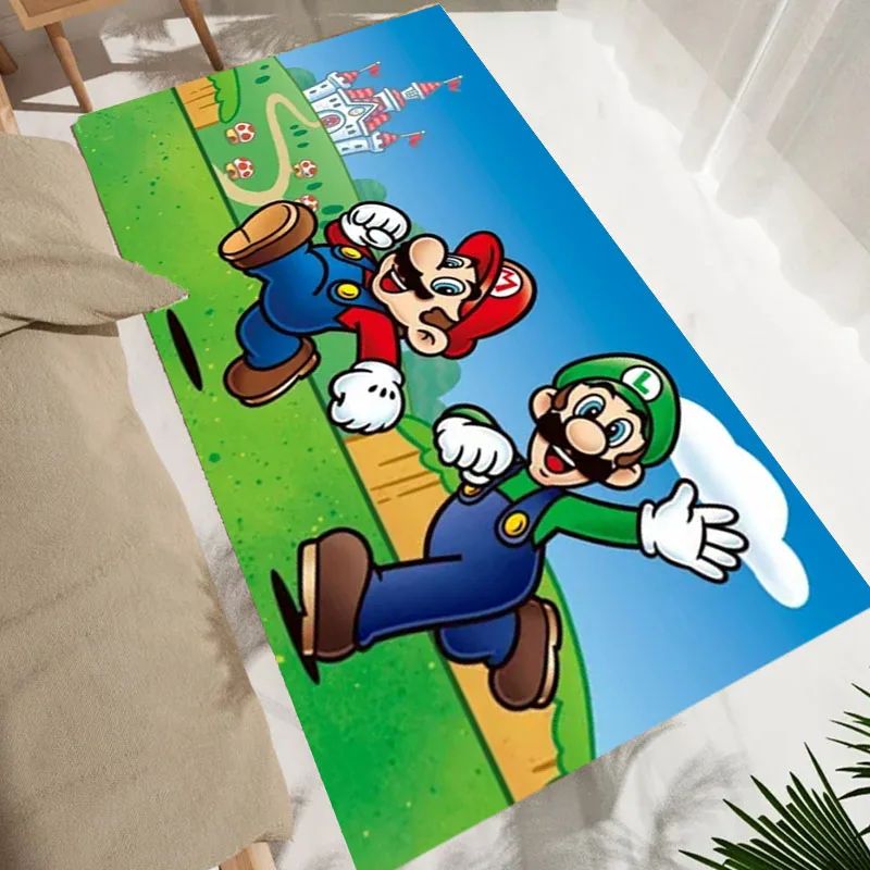 Игровой ковер с рисунком S-Super M-Mario Bros, ковер для гостиной, детской спальни, дивана, кухни, декор для прихожей, детские нескользящие коврики (art.: 3920cf10ee7fc) - 3920cf10ee7fc