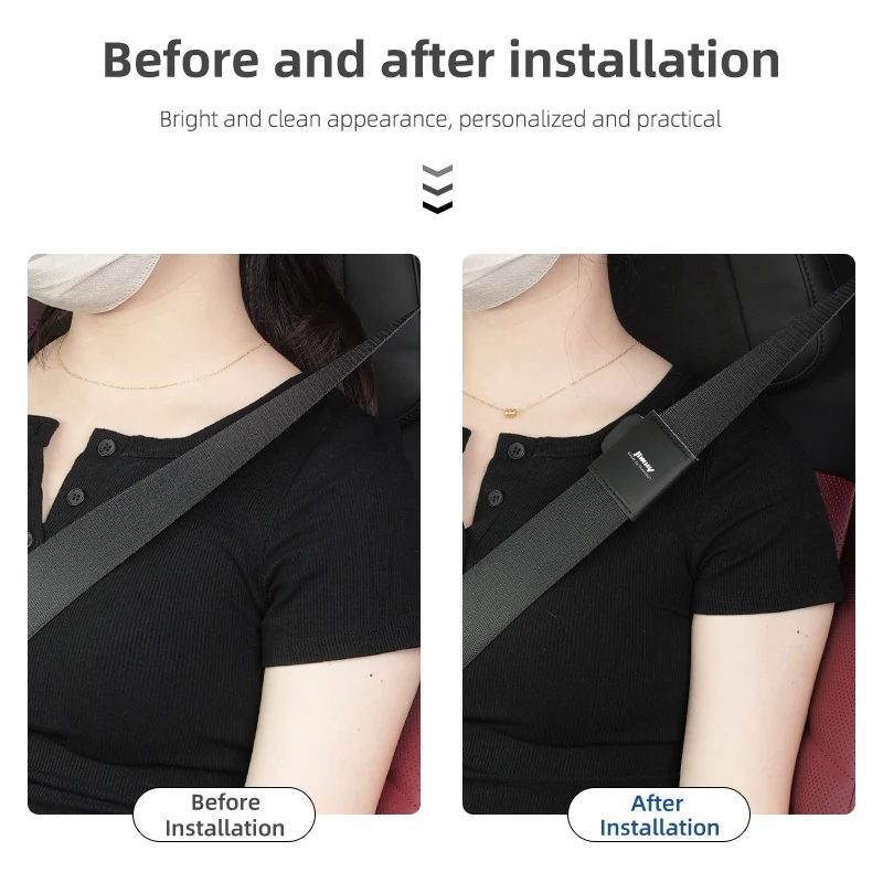 Защитный зажим для автомобильного ремня безопасности с логотипом из углеродного