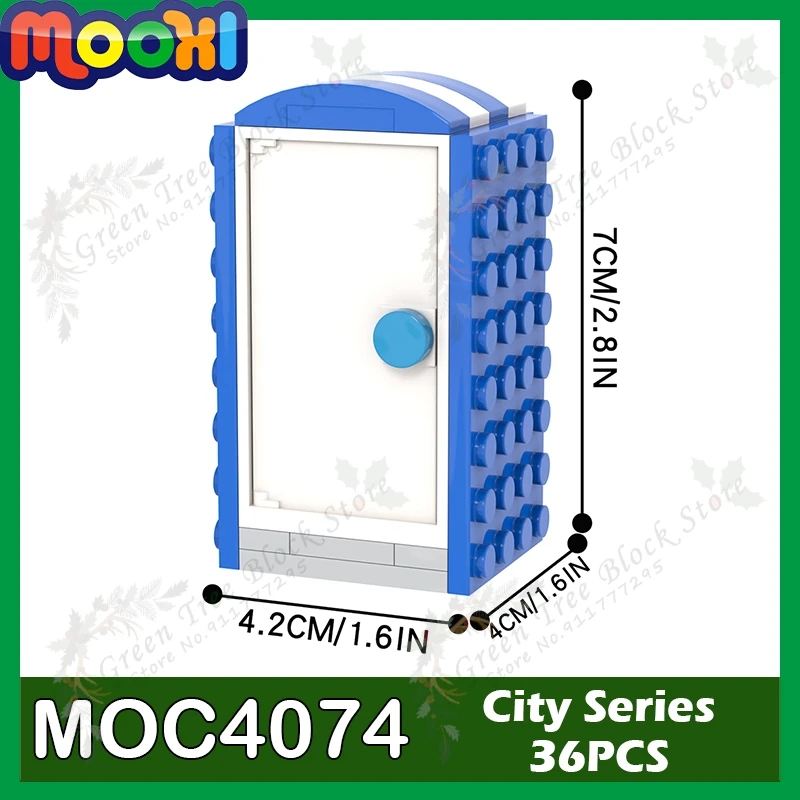 36 шт. Детский конструктор уличный туалет