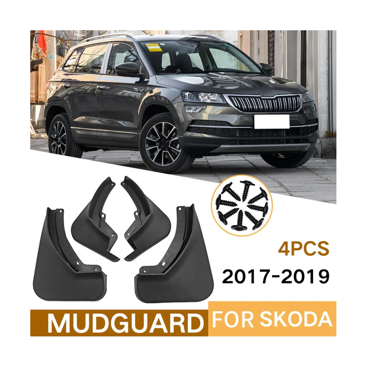 Флэш-брызговики для Skoda KAROQ 2017-2019
