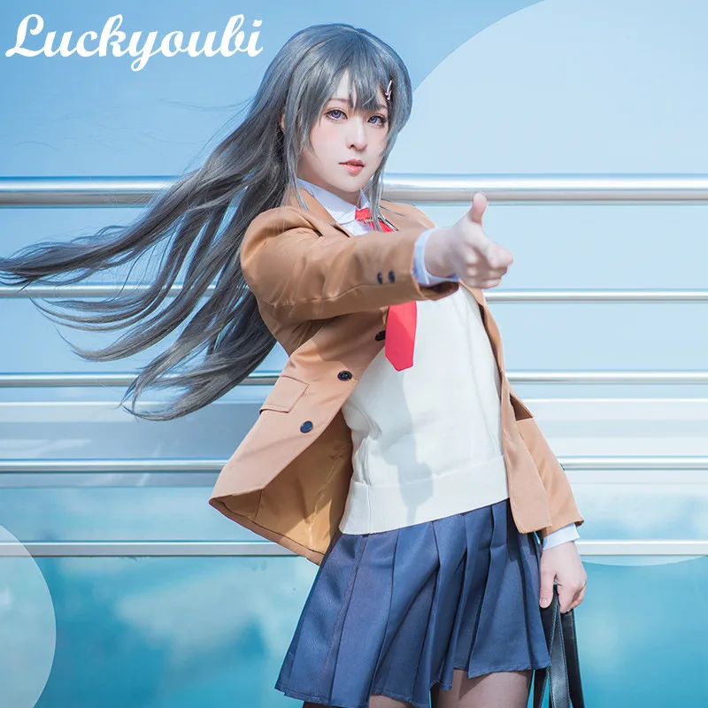 

Seishun Buta Yarou wa Bunny Girl Senpai no Yume wo Minai Cosplay Costume Mai Sakurajima Cosplay Costume School Uniform
