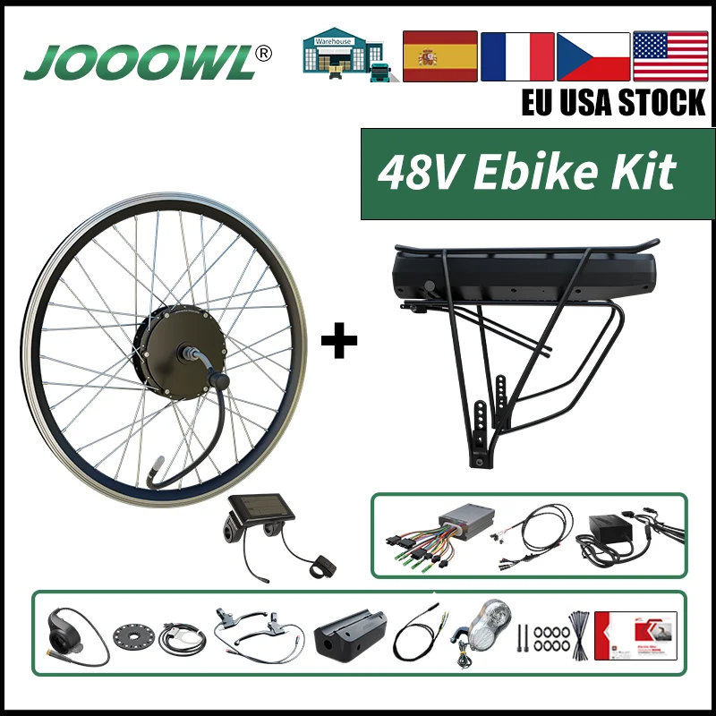 

Комплект для переоборудования Ebike, 500 Вт, для горного велосипеда, 26 дюймов 700C, комплект мотора с передним и задним Ступицей Колеса, аккумулято...
