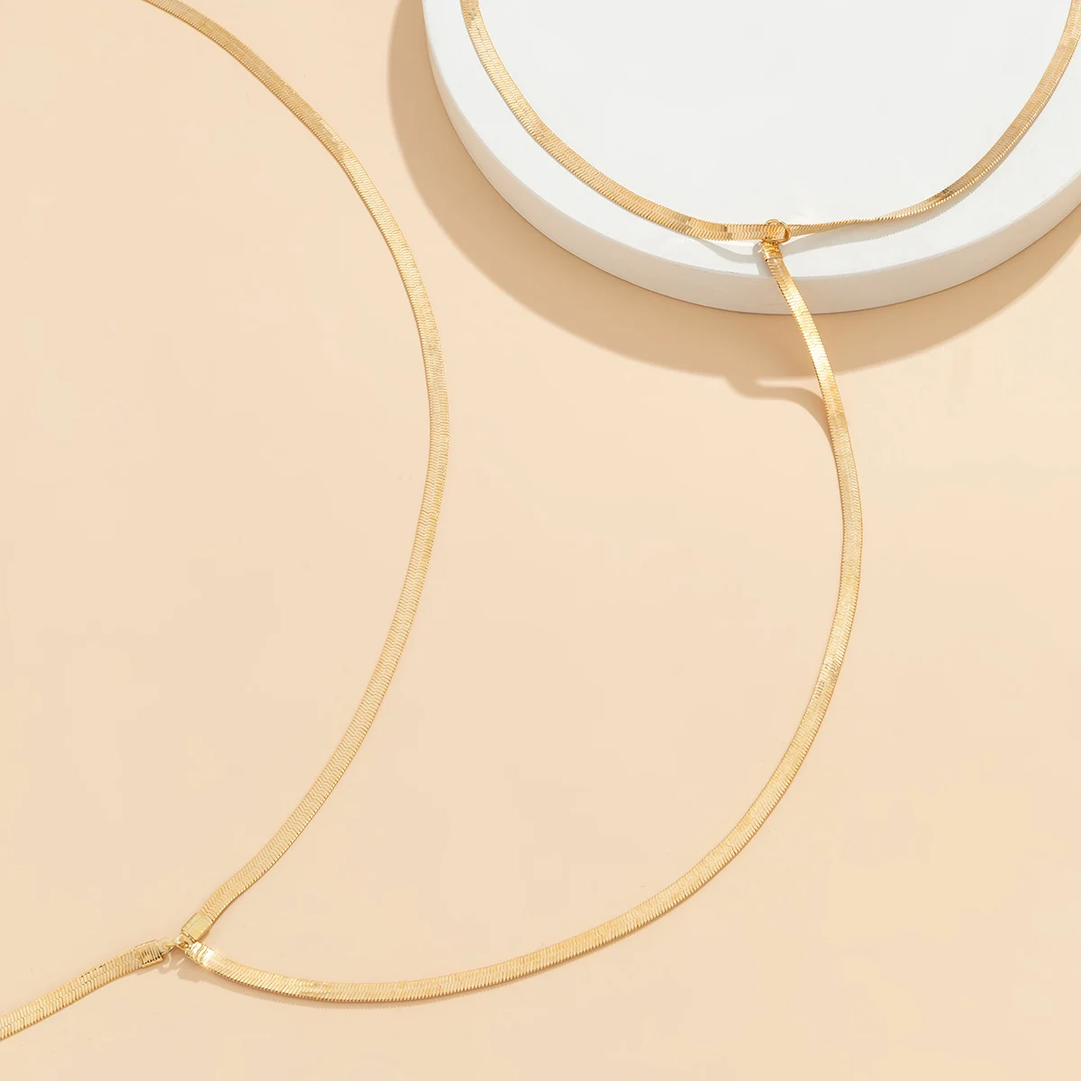 Ingemark пикантная простая плоская цепочка-змея цепочка для тела перекрестное