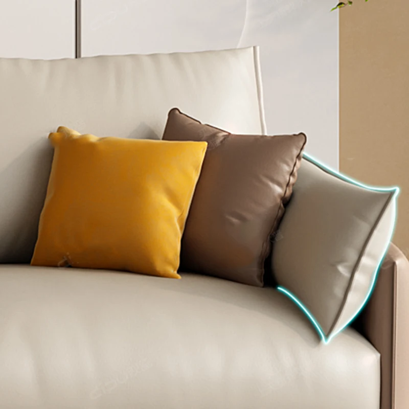 skórzanym fotelem 3-osobowa minimalistyczna sofa do salonu dla dorosłych leniwa prosta miękka podłoga Divani Soggiorno dom umeblowanie