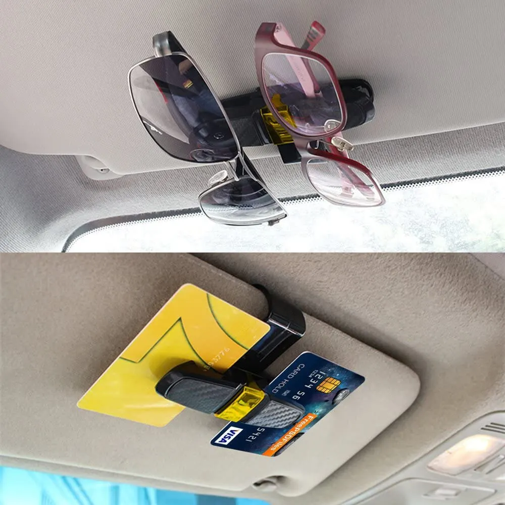 

Car Glasses Holder Portable Ticket Card Clamp Car Accessories Car Sun Visor Sunglasses Clip ABS Eyeglasses Case