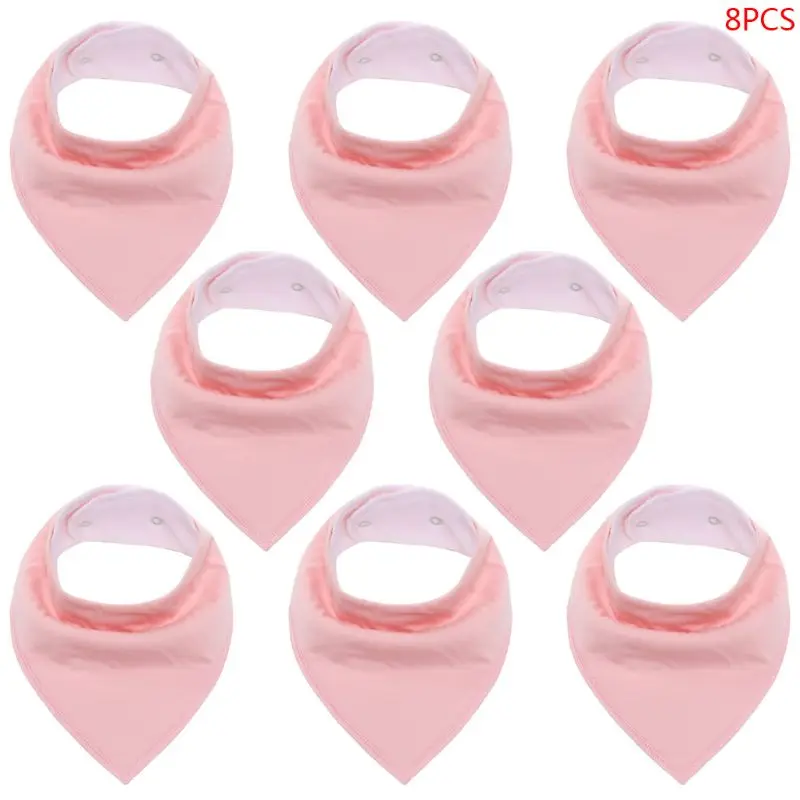 

8 шт./комплект, детские слюнявчики из хлопка