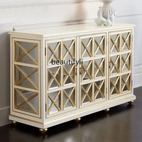 zq sideboard cabinet multi functional storage hall cabinet modern mirror decoration entrance cabinet home shoe cabinet