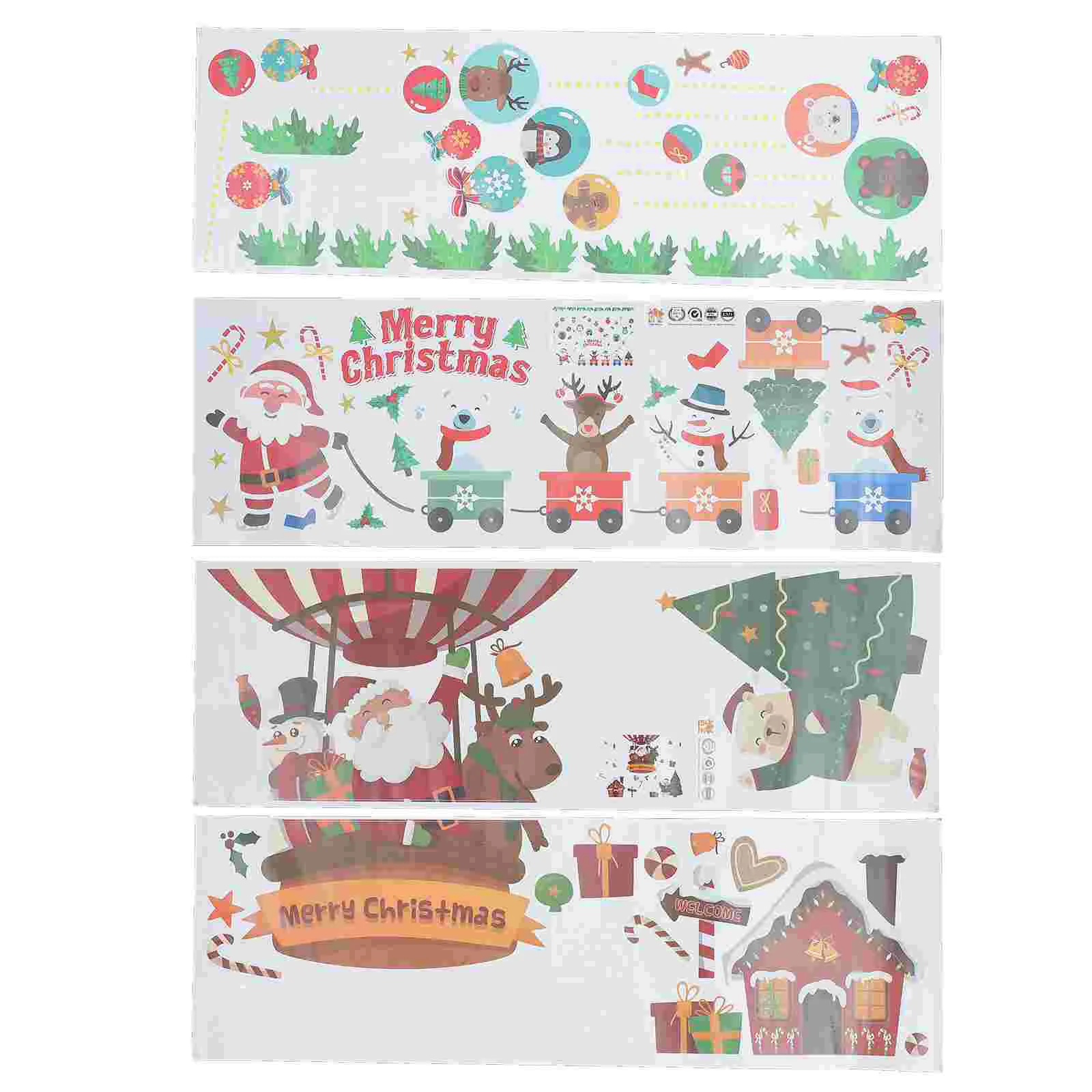 

Window Sticker Christmas Holiday White Winter Decals Stickers Showcasecling Wall Festivedoor Snowflakes Year New Adhesive Self
