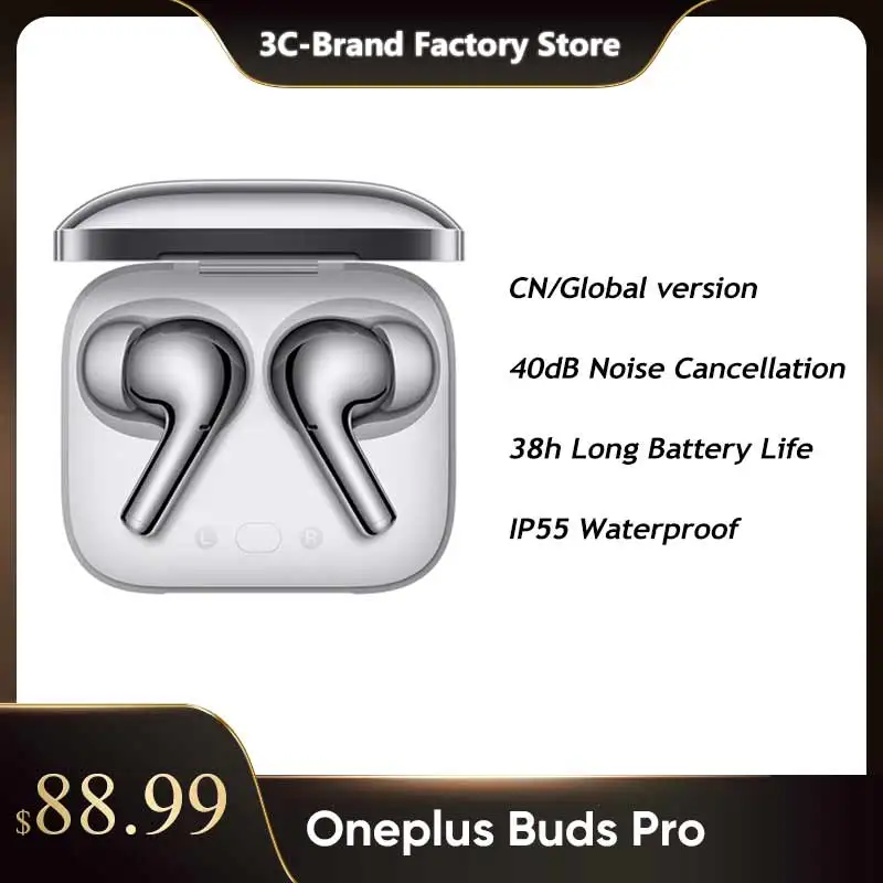 

Original OnePlus Buds Pro TWS Bluetooth Earphone Adaptive Noise Cancellation Wireless Headsets For Oneplus 10 Pro 9 Pro 9R Nord2