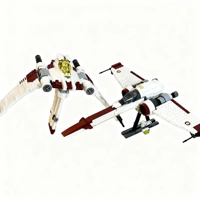 911 деталей MOC V 19 Torrent Z 95 Headhunter Starfighters: Альтернативная сборка, модель звездолета, конструктор, архитектурные игрушки, кирпичики (art.: 3920da4bcc8ff) - 3920da4bcc8ff